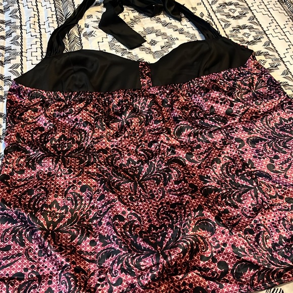 Torrid Floral Lace Ruffled Haltertop Nightie Size 3 - Picture 7 of 7